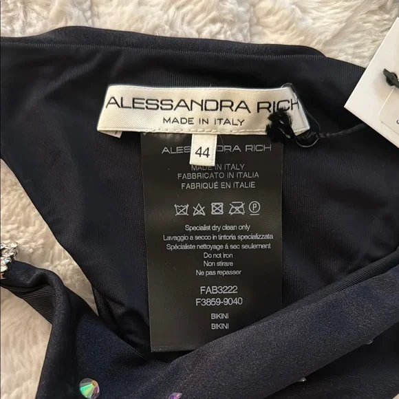 Alessandra Rick Crystal Embellished Bikini Size 44 (US Sz 8) MSRP$620 NWT - Picture 8 of 9